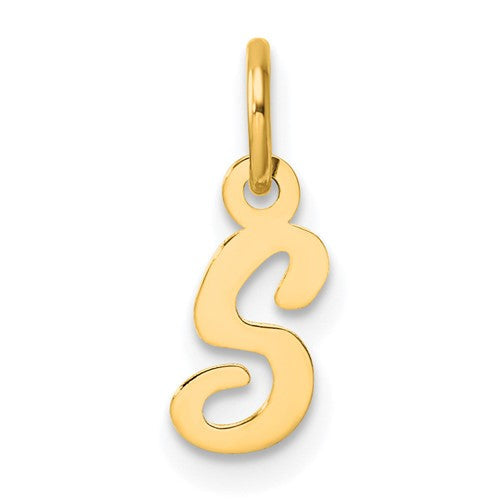 14k-small-script-letter-s-initial-charm-SolomonJeweler-Wichita-KS-CustomJewelry