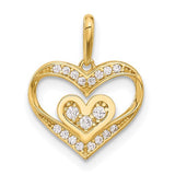 14k-polished-cz-heart-pendant-SolomonJeweler-Wichita-KS-CustomJewelry