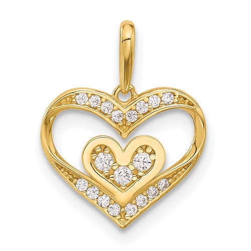 14k-polished-cz-heart-pendant-SolomonJeweler-Wichita-KS-CustomJewelry