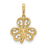 14k-polished-three-leaf-clover-pendant-SolomonJeweler-Wichita-KS-CustomJewelry