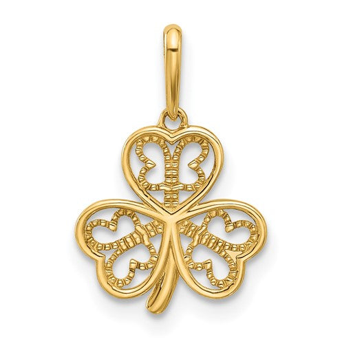 14k-polished-three-leaf-clover-pendant-SolomonJeweler-Wichita-KS-CustomJewelry