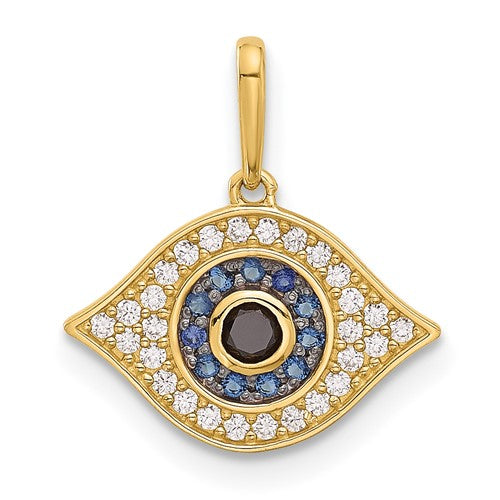 14k-polished-multi-color-cz-evil-eye-pendant-SolomonJeweler-Wichita-KS-CustomJewelry