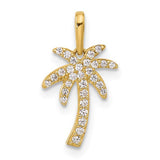 14k-polished-cz-palm-tree-pendant-SolomonJeweler-Wichita-KS-CustomJewelry