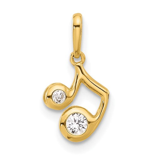 14k-polished-cz-music-note-pendant-SolomonJeweler-Wichita-KS-CustomJewelry