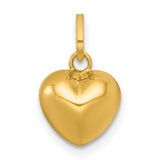14k-polished-3d-heart-charm-pendant-SolomonJeweler-Wichita-KS-CustomJewelry