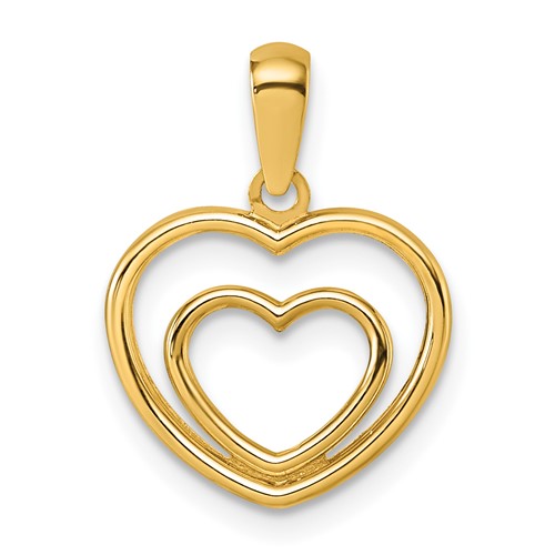 14k-polished-double-heart-pendant-SolomonJeweler-Wichita-KS-CustomJewelry