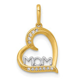 14k-and-rhodium-plated-polished-cz-mom-heart-pendant-SolomonJeweler-Wichita-KS-CustomJewelry