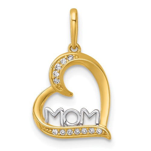 14k-and-rhodium-plated-polished-cz-mom-heart-pendant-SolomonJeweler-Wichita-KS-CustomJewelry
