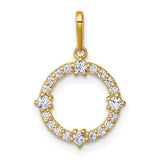 14k-polished-cz-circle-pendant-SolomonJeweler-Wichita-KS-CustomJewelry