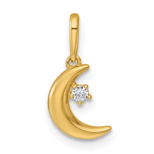 14k-polished-cz-moon-pendant-SolomonJeweler-Wichita-KS-CustomJewelry