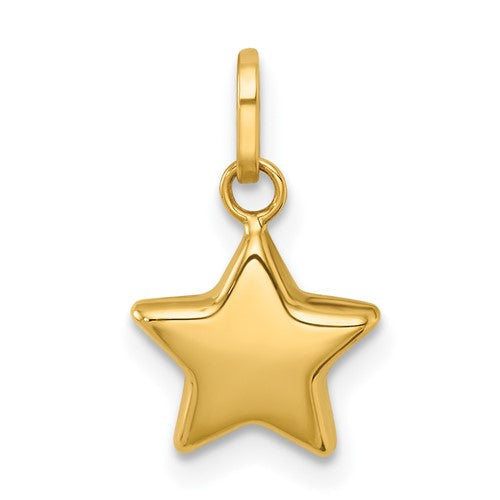 14k-polished-3d-star-charm-pendant-SolomonJeweler-Wichita-KS-CustomJewelry