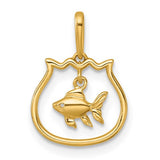14k-polished-fish-bowl-with-dangling-fish-pendant-SolomonJeweler-Wichita-KS-CustomJewelry
