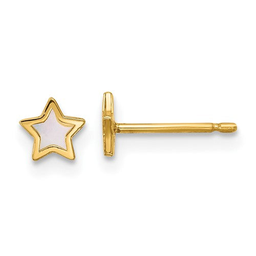 14k-polished-mother-of-pearl-star-post-earrings-SolomonJeweler-Wichita-KS-CustomJewelry
