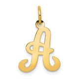 14ky-script-letter-a-initial-charm-SolomonJeweler-Wichita-KS-CustomJewelry