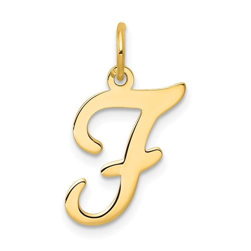 14ky-script-letter-f-initial-charm-SolomonJeweler-Wichita-KS-CustomJewelry
