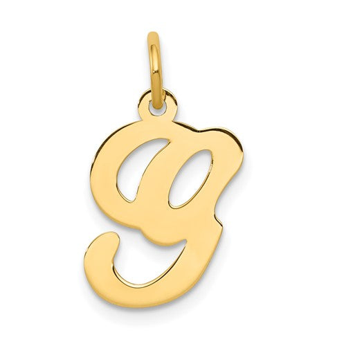 14ky-script-letter-g-initial-charm-SolomonJeweler-Wichita-KS-CustomJewelry