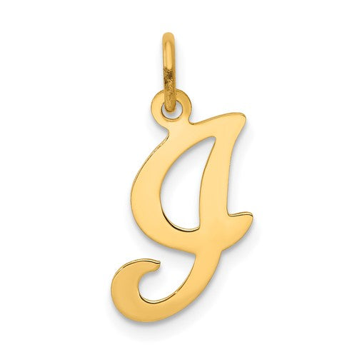 14ky-script-letter-i-initial-charm-SolomonJeweler-Wichita-KS-CustomJewelry