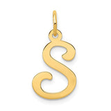 14ky-script-letter-s-initial-charm-SolomonJeweler-Wichita-KS-CustomJewelry