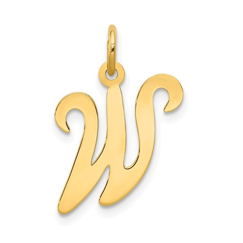 14ky-script-letter-w-initial-charm-SolomonJeweler-Wichita-KS-CustomJewelry