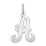 14kw-white-gold-script-letter-a-initial-charm-SolomonJeweler-Wichita-KS-CustomJewelry
