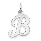 14kw-white-gold-script-letter-b-initial-charm-SolomonJeweler-Wichita-KS-CustomJewelry