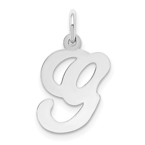 14kw-white-gold-script-letter-g-initial-charm-SolomonJeweler-Wichita-KS-CustomJewelry