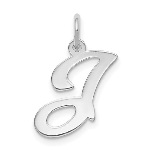 14kw-white-gold-script-letter-j-initial-charm-SolomonJeweler-Wichita-KS-CustomJewelry