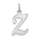 14kw-white-gold-script-letter-z-initial-charm-SolomonJeweler-Wichita-KS-CustomJewelry