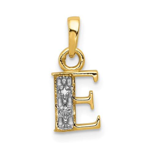 14ky-with-rhodium-diamond-letter-e-initial-pendant-SolomonJeweler-Wichita-KS-CustomJewelry