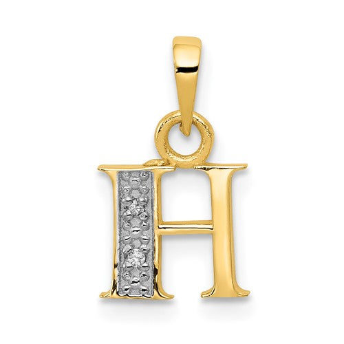 14ky-with-rhodium-diamond-letter-h-initial-pendant-SolomonJeweler-Wichita-KS-CustomJewelry