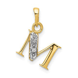 14ky-with-rhodium-diamond-letter-m-initial-pendant-SolomonJeweler-Wichita-KS-CustomJewelry