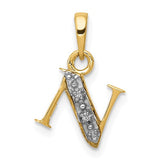 14ky-with-rhodium-diamond-letter-n-initial-pendant-SolomonJeweler-Wichita-KS-CustomJewelry