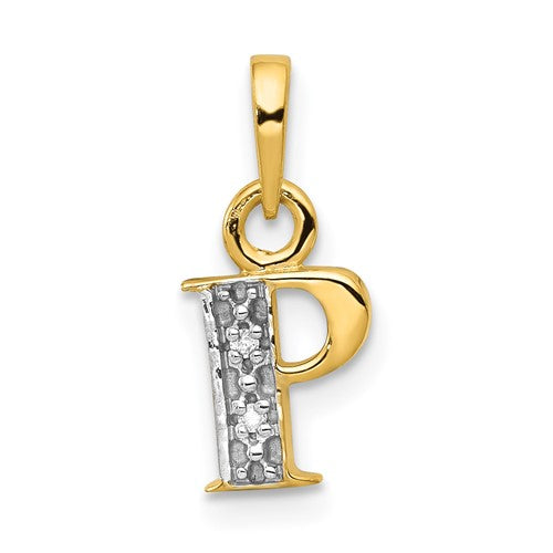 14ky-with-rhodium-diamond-letter-p-initial-pendant-SolomonJeweler-Wichita-KS-CustomJewelry