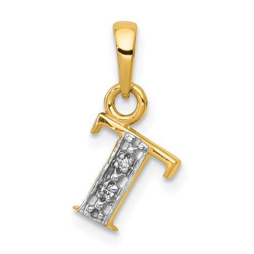 14ky-with-rhodium-diamond-letter-t-initial-pendant-SolomonJeweler-Wichita-KS-CustomJewelry
