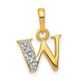 14ky-with-rhodium-diamond-letter-w-initial-pendant-SolomonJeweler-Wichita-KS-CustomJewelry