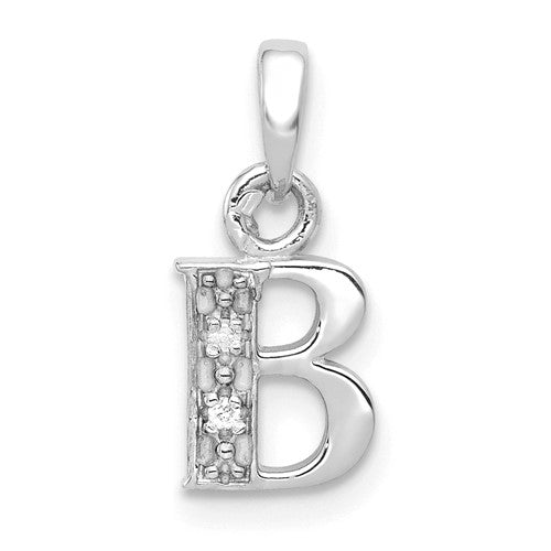 14kw-with-rhodium-diamond-letter-b-initial-pendant-SolomonJeweler-Wichita-KS-CustomJewelry