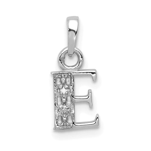 14kw-rhodium-plated-diamond-letter-e-initial-pendant-SolomonJeweler-Wichita-KS-CustomJewelry