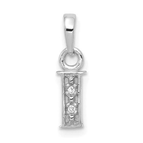 14kw-rhodium-plated-diamond-letter-i-initial-pendant-SolomonJeweler-Wichita-KS-CustomJewelry