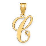 14ky-script-letter-c-initial-pendant-with-diamond-SolomonJeweler-Wichita-KS-CustomJewelry