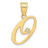 14ky-script-letter-o-initial-pendant-with-diamond-SolomonJeweler-Wichita-KS-CustomJewelry