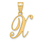 14ky-script-letter-x-initial-pendant-with-diamond-SolomonJeweler-Wichita-KS-CustomJewelry