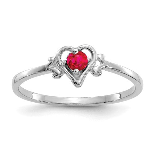 14k-white-gold-ruby-birthstone-heart-ring-SolomonJeweler-Wichita-KS-CustomJewelry