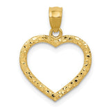 14k-polished-and-textured-open-heart-pendant-SolomonJeweler-Wichita-KS-CustomJewelry