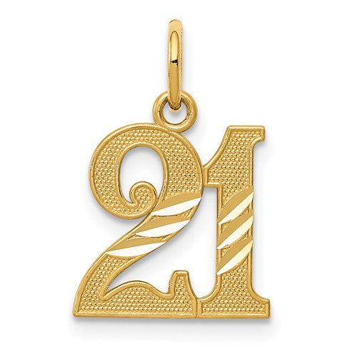 14k-diamond-cut-21-pendant-SolomonJeweler-Wichita-KS-CustomJewelry