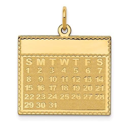 14k-sunday-the-first-day-calendar-pendant-SolomonJeweler-Wichita-KS-CustomJewelry