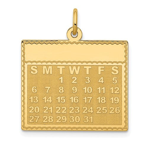 14k-tuesday-the-first-day-calendar-pendant-SolomonJeweler-Wichita-KS-CustomJewelry