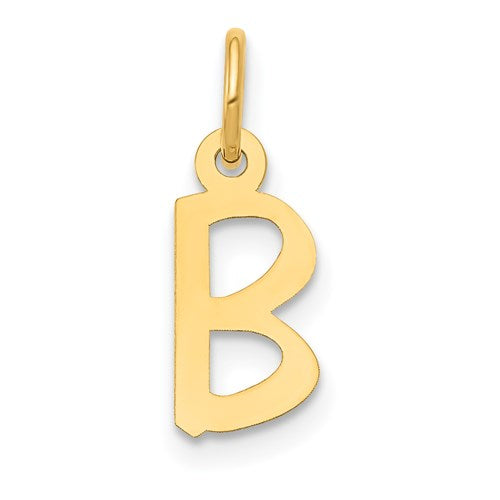 14k-small-slanted-block-letter-b-initial-charm-SolomonJeweler-Wichita-KS-CustomJewelry