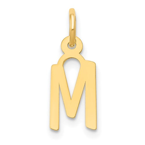 14k-small-slanted-block-letter-m-initial-charm-SolomonJeweler-Wichita-KS-CustomJewelry