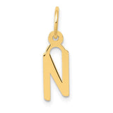 14k-small-slanted-block-letter-n-initial-charm-SolomonJeweler-Wichita-KS-CustomJewelry