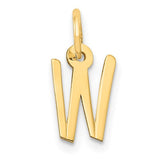 14k-small-slanted-block-letter-w-initial-charm-SolomonJeweler-Wichita-KS-CustomJewelry